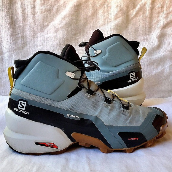 Salomon Shoes Salomon Womens Cross Hike Mid Gtx Goretex Waterproof Hiking Boots Gray Size 8